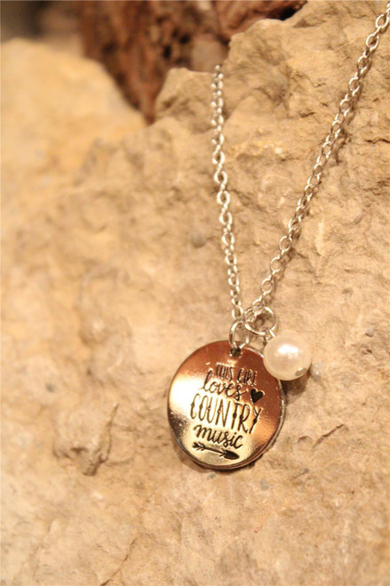 Loves Country Music Necklace