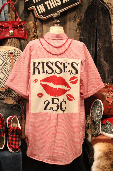 Kisses Limited Edition Plaid Top
