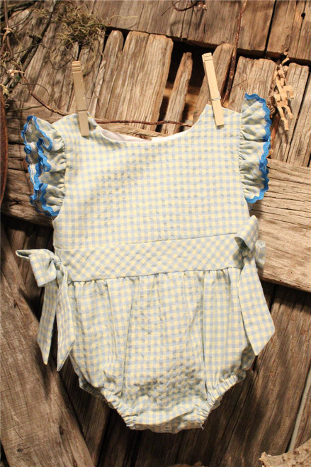 Great Gingham Baby Romper