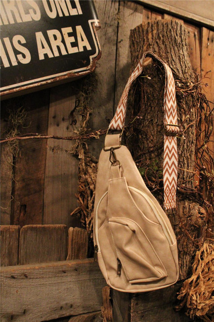 See It All Beige Sling Bag