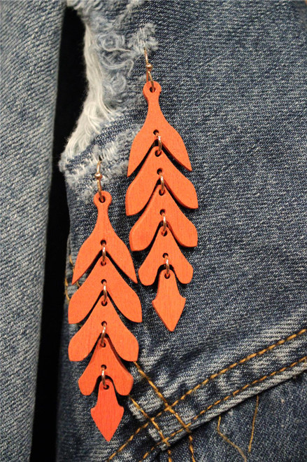 Long Leaf Earrings