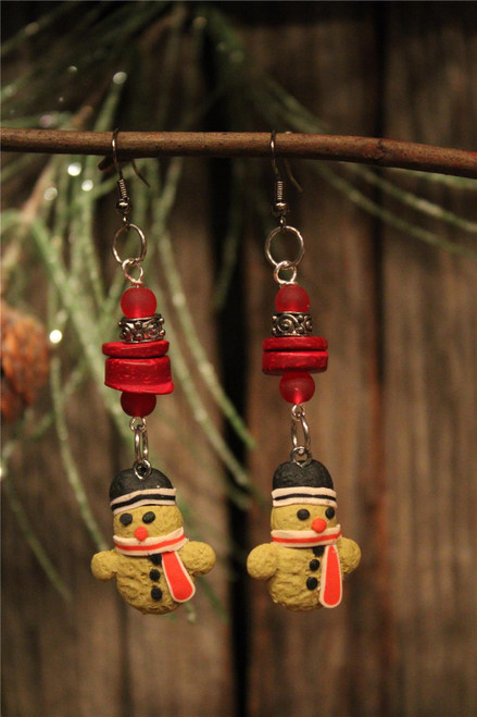 Farm Girls Island Sand Snowman Earrings