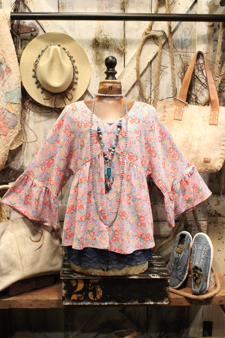 Blushing Blooms Blouse