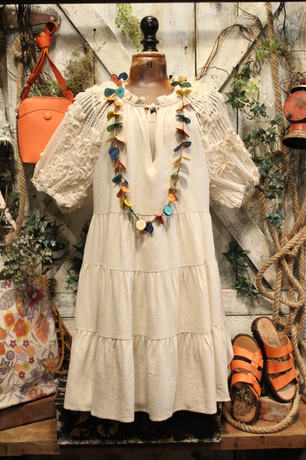 Wild Charm Oatmeal Dress