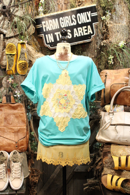 Hexi Star Green Limited Edition Vintage Quilt Tee