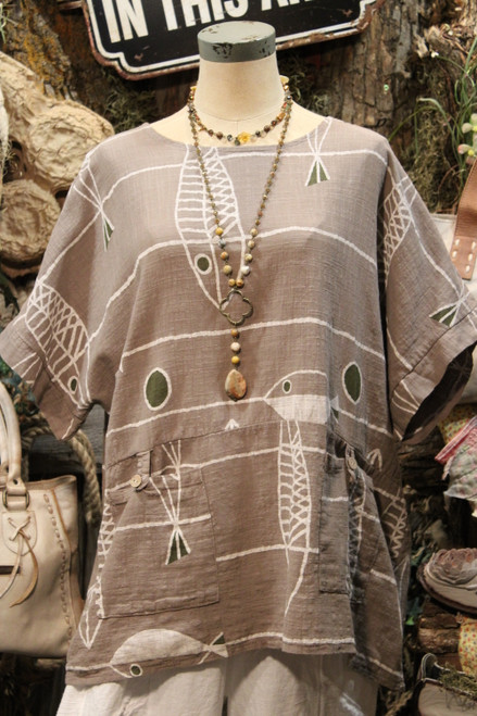 Fisher Of Men Taupe Tunic  