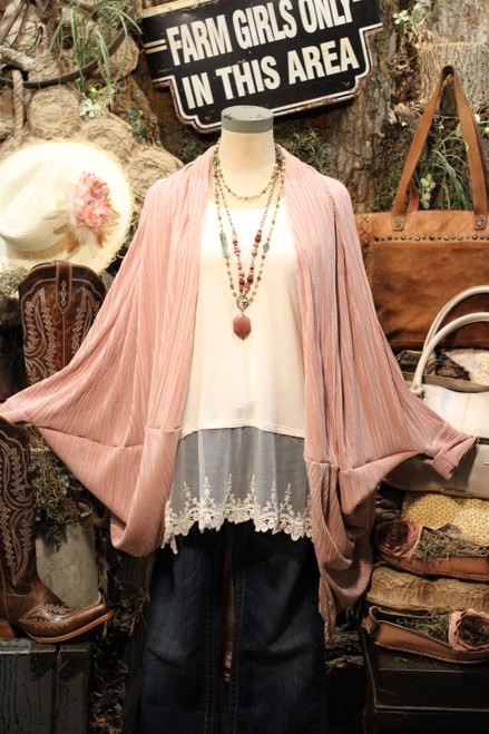 Two ways Blush Cardigan Tunic