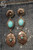 Triple Time Turquoise Earrings