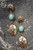 Triple Time Turquoise Earrings