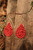 Villager Red Earrings
