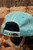 Born Free Solid Turquoise Distressed Ball Cap