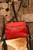 Fierce Red Leather Handbag