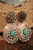 Copper Concho Turquoise Earrings