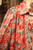 Tea Rose Party Coral Button Up Blouse