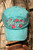 Blessed Distressed Turquoise Ball Cap