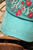 Blessed Distressed Turquoise Ball Cap