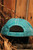 Bee Happy Turquoise Distressed Ball Cap