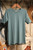 Tee Time Dusty Teal Layering Casual Tee