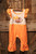 Touchdown Orange Baby Romper