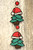 Santa Hat Tree Earrings