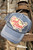 God Bless Blue Distressed Ball Cap