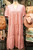 Pink  Abstract Design Dress  