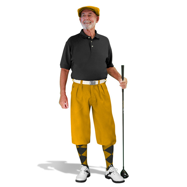 Mens Gold & Black Outfit