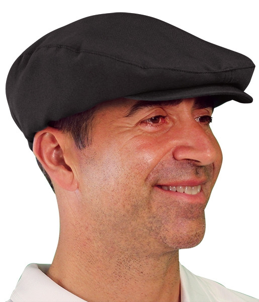Mens Golf Caps | Microfiber | Black