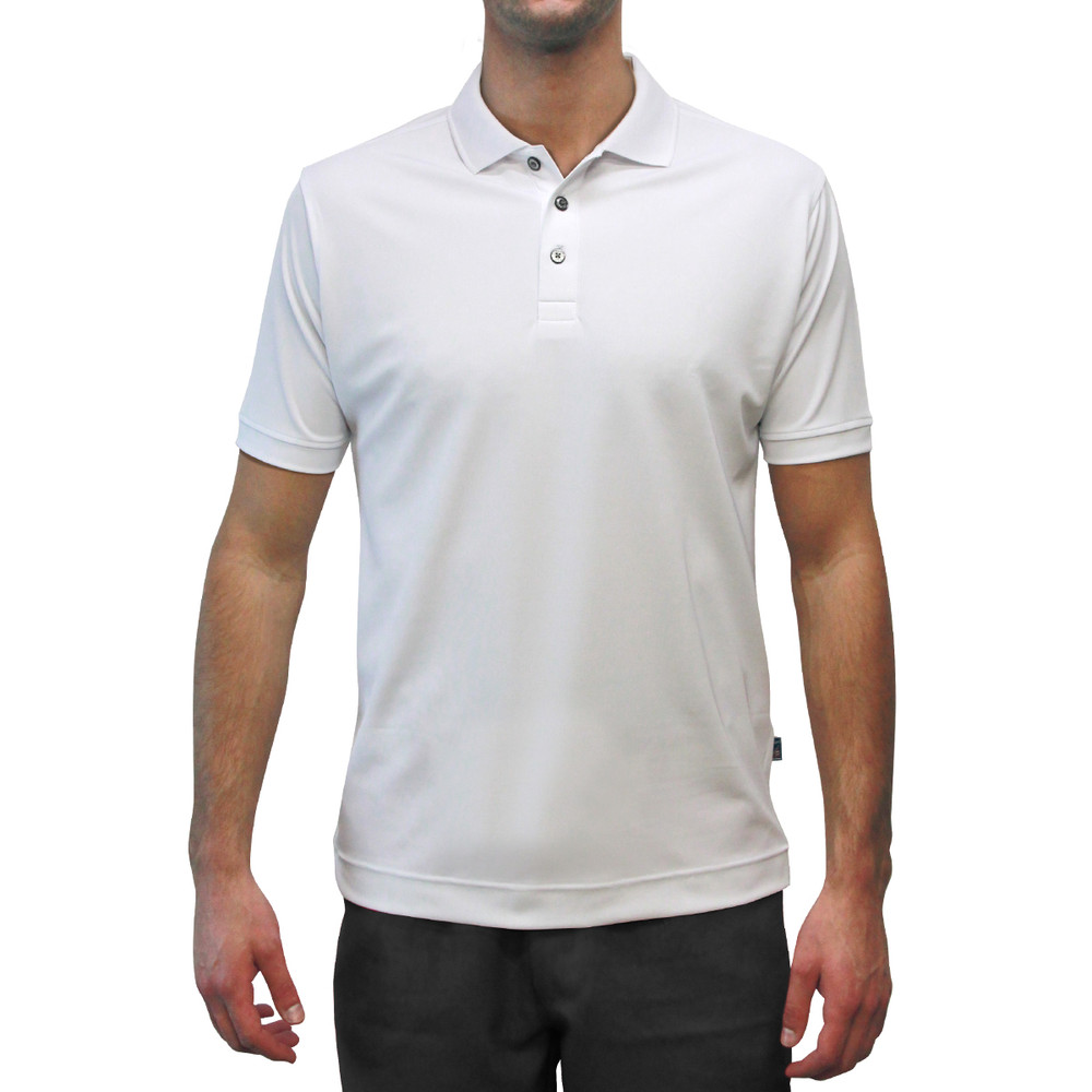 Pro-Dry Golf Shirts | Mens | White