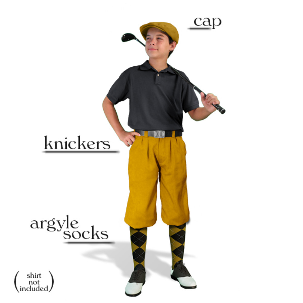 Golf Knickers - Youth Gold Start-in-Style Outfit
