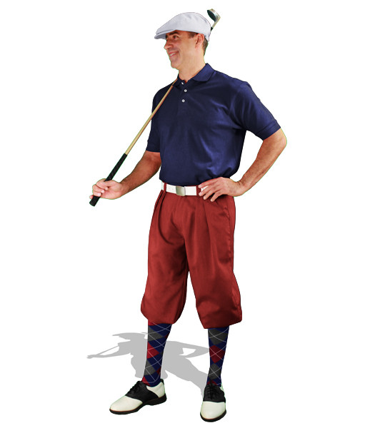 Mens Maroon & Navy Outfit