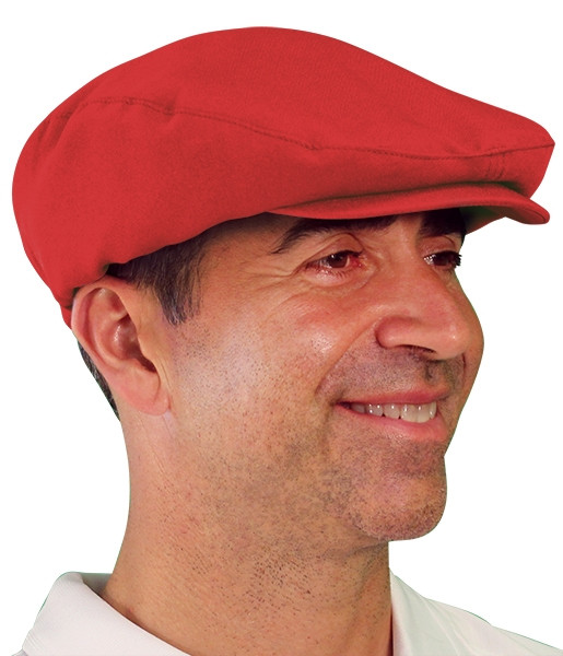 Mens Golf Caps | Microfiber | Red