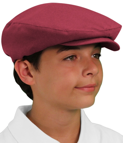 Youth Outdoor Sports Maroon Microfiber Golf Cap Side