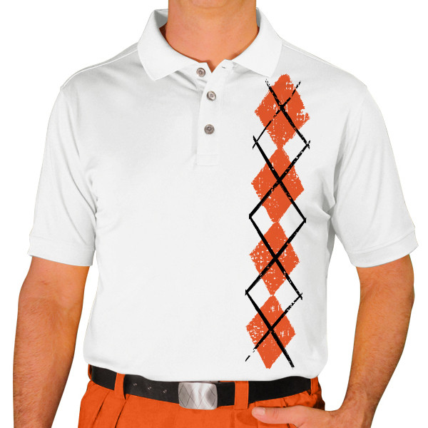 Argyle Heaven Golf Shirts | Mens | Black