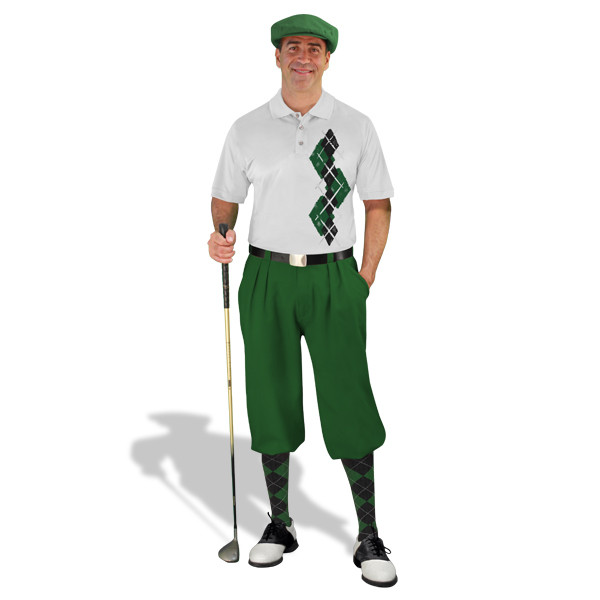 Golf Knickers GG - Dark Green/Black Argyle Paradise Outfit