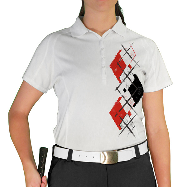 トップス house on the hill Tee (Argyle) 90 Argyle Paradise Golf Shirts | Ladies | ZZZZ