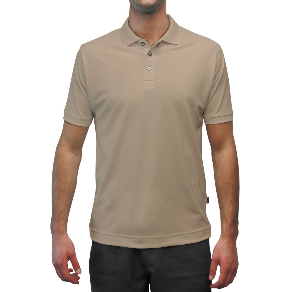 Pro-Dry Golf Shirts | Mens | Taupe