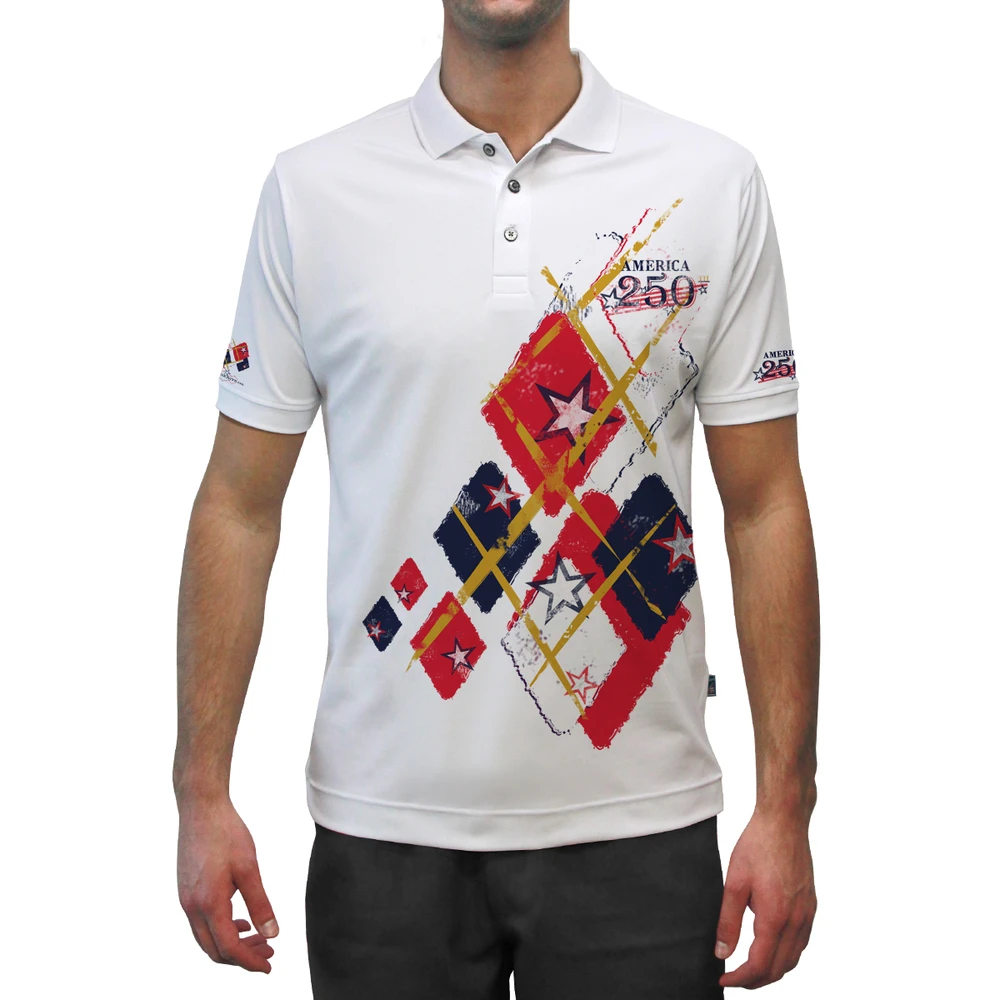 USA Patriot Heroes Golf Shirt - USA 250 Utopia