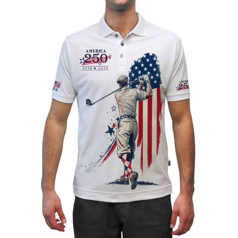 USA Patriot Heroes Golf Shirt - Traditional Golfer 250 Utopia