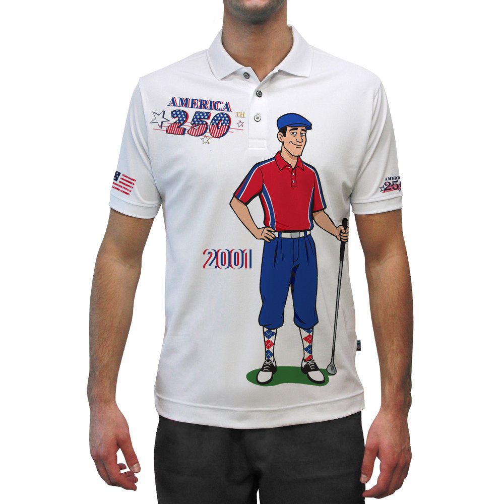 USA Patriot Heroes 250 Golf Shirt - Modern Golfer 2001 Putter Pal