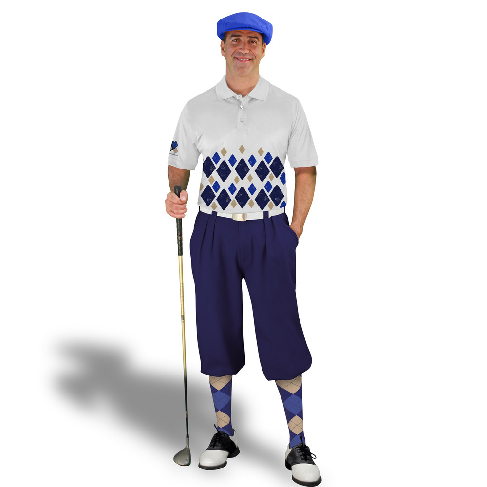 Golf Knickers Argyle Arcadia Outfit 6K - Navy/Khaki/Royal
