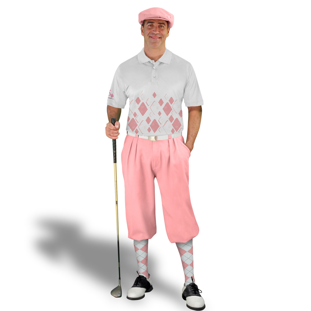 Golf Knickers Argyle Arcadia Outfit FF - Pink/White