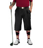 Mens Black, Maroon & Khaki Golf Outfit