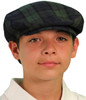 Plaid Golf Cap - 'Par 5' Youth Black Watch