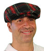 Mens Outdoor Sports Black Stewart Plaid Golf Cap Front
