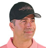 Active Series Sports Mens Baseball Cap Black with Pink Golfknickers Logo Front
