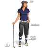 Golf Knickers - Ladies Charcoal Start-in-Style Outfit Golf Knickers - Ladies Charcoal Start-in-Style Outfit