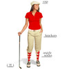 Golf Knickers - Ladies Natural Start-in-Style Outfit