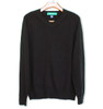 Mens Long Sleeve Sweater Solid Black Front