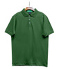 Mens Sport Pro Dry Microfiber Solid Dark Green Golf Shirt Front